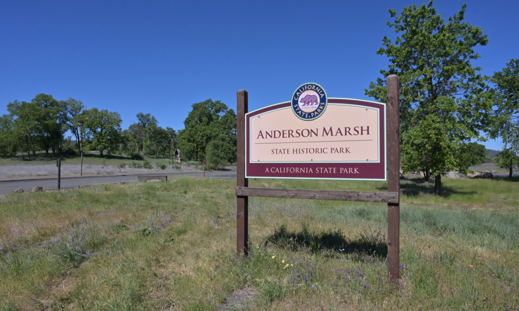 Anderson Marsh Park - sign